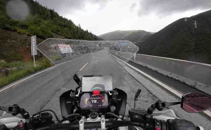 Long-distance motorcycle touring
