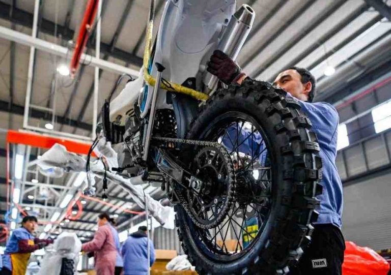 Off-road motorcycle production process