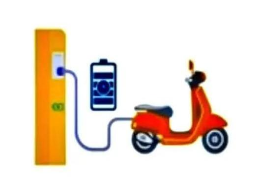 charging electric motorcycle