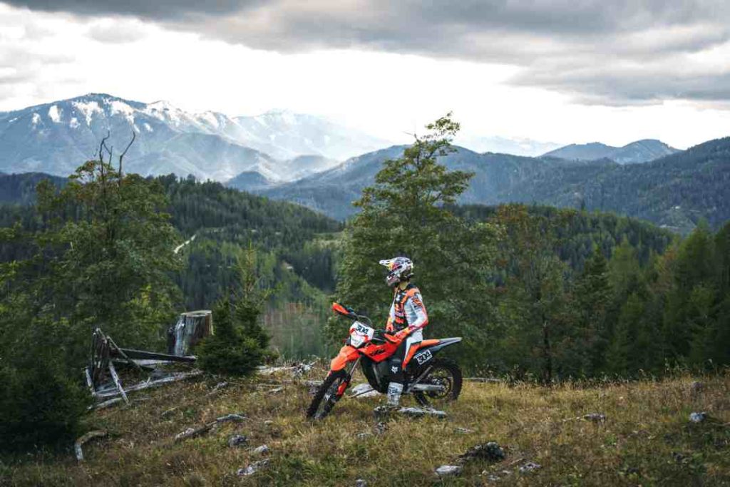Outdoor riding of electric off-road motorcycles